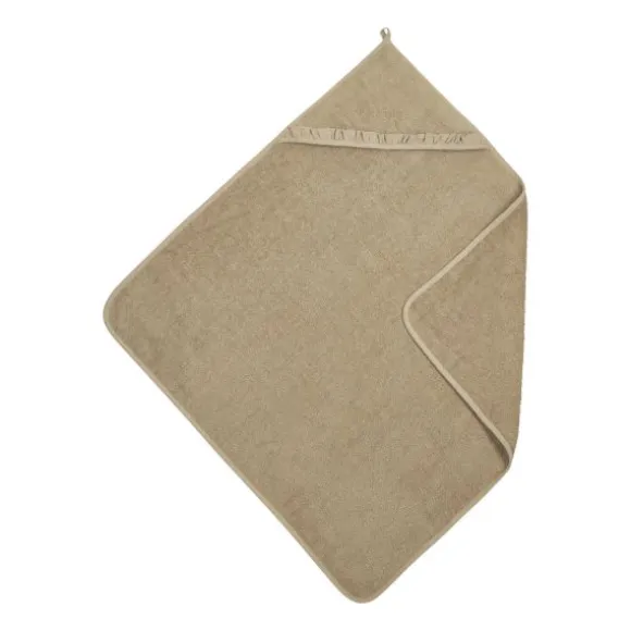 Meyco Baby Ruffle Badcape - 80x80cm/Badstof - Greige