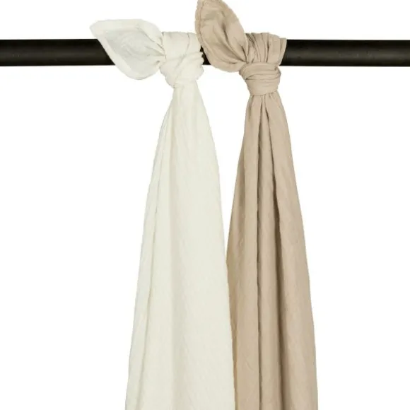 Meyco Baby Uni Inbakerdoek - 2 Stuks - Soft Sand/Greige