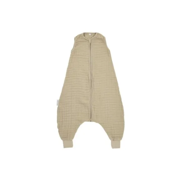 Meyco Baby Uni zomer Slaapoverall Jumper - 92 cm - Pre-Washed Hydrofiel - Soft Sand