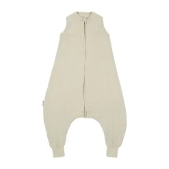 Meyco Baby Uni Zomer Slaapoverall Jumper - 104 cm - Pre-Washed Hydrofiel - Soft Olive