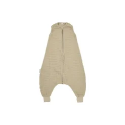 Meyco Baby Uni Zomer Slaapoverall Jumper - 104 cm - Pre-Washed Hydrofiel - Soft Olive