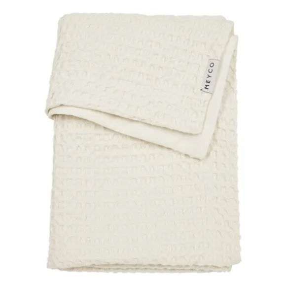 Meyco Baby Waffle Wiegdeken - 75 x 100 cm - Nature
