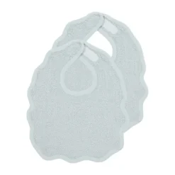Meyco Baby Wavy Slab Met Klittenband - 2 Stuks - Badstof - Soft Lavender