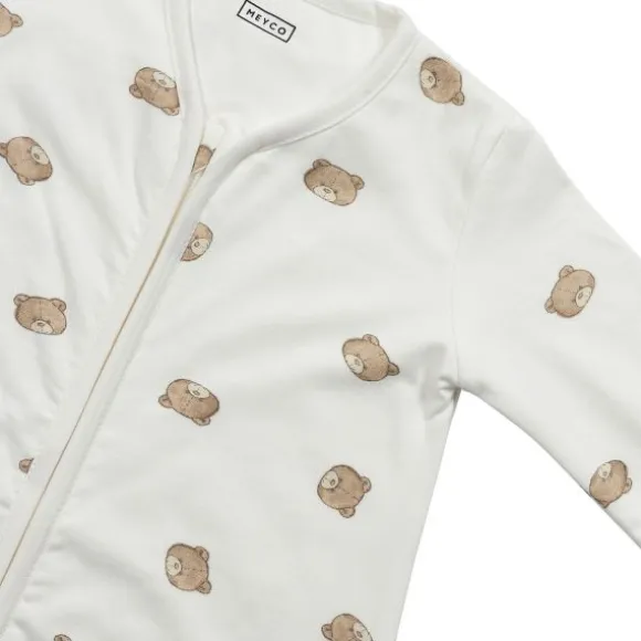 Meyco Bear Slaapzak met vaste mouw rond - 80 cm - Jersey