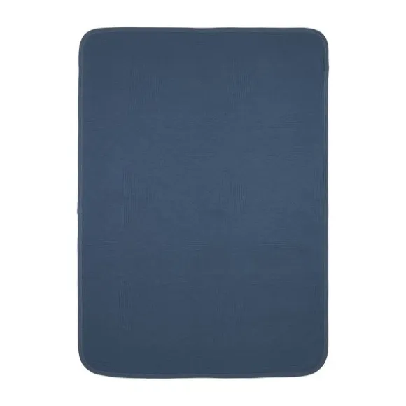Meyco Deken Gebreid - Pure - 75 x 100 cm - Jacquard - Indigo