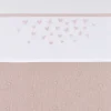 Meyco Hearts Wieglaken - 75 x 100 cm - Soft Pink