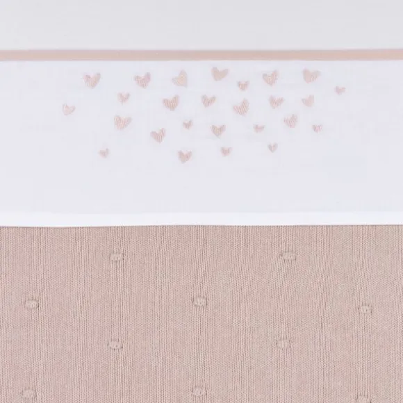 Meyco Hearts Wieglaken - 75 x 100 cm - Soft Pink