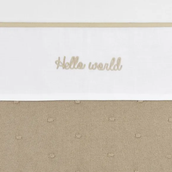 Meyco Hello World Wieglaken 75 x 100 cm Sand