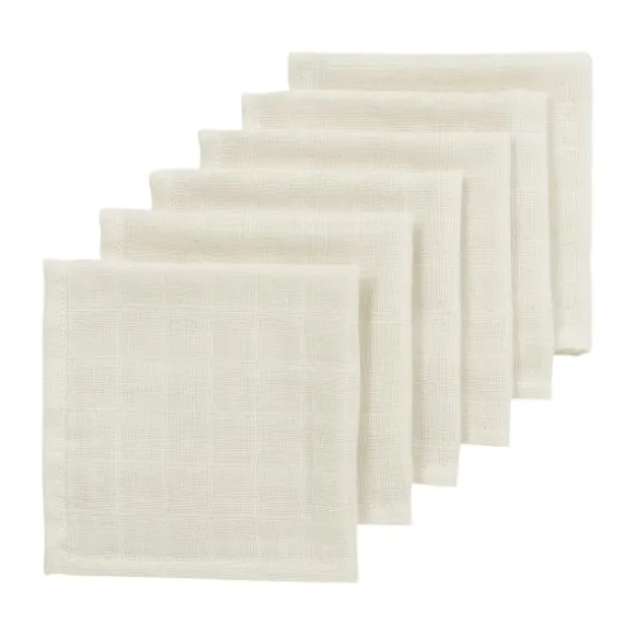 Meyco Hydrofiele Doeken - 6 Stuks - 30 x 30 cm - Nature