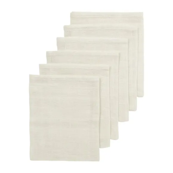Meyco Hydrofiele Doeken - 6 Stuks - 30 x 30 cm - Nature