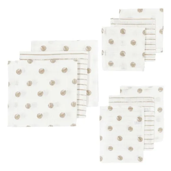 Meyco Hydrofiel Starterset - Dot Stripe - Sand