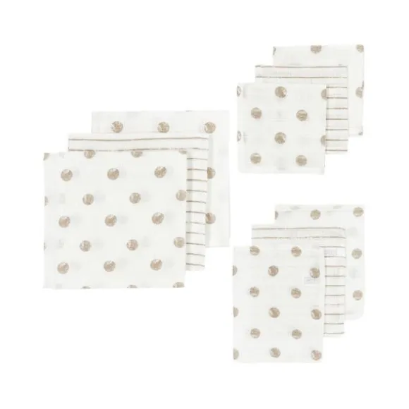 Meyco Hydrofiel Starterset - Dot Stripe - Sand