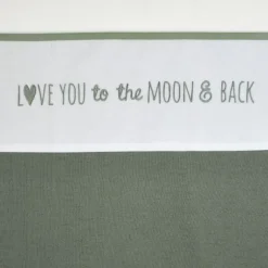 Meyco Love You To The Moon & Back Wieglaken Forest Green