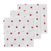 Meyco Sweet Heart Hydrofiele Monddoekjes - 3-Pack - Red
