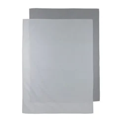 Meyco Uni Ledikantlaken Grijs 100 x 150 cm 2 Stuks