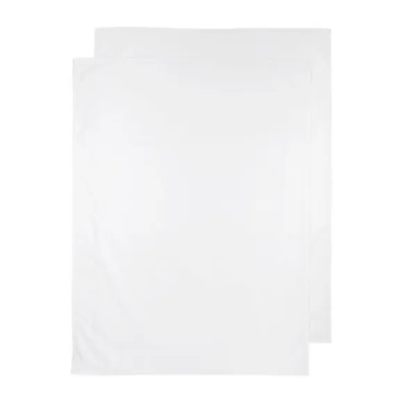 Meyco Uni Wieglaken Wit 75 x 100 cm 2 Stuks