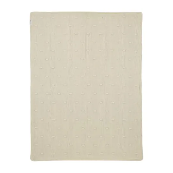 Meyco Wiegdeken Knots Teddy - 75 x 100 cm - Soft Sand