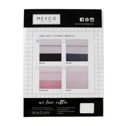 Meyco Wieglaken Wit Met Bies Grijs 75 x 100 cm