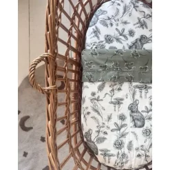 Mies & Co Daisies Ledikantlaken - 110 x 140 cm - Teagreen