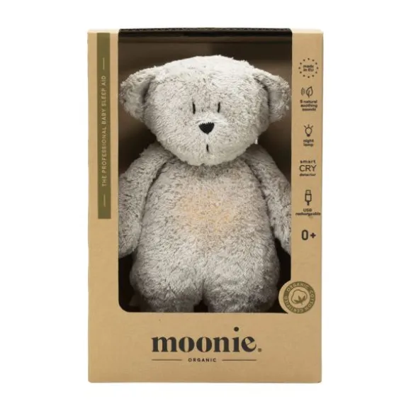 Moonie The Humming Bear Slaapknuffel - Cappuccino