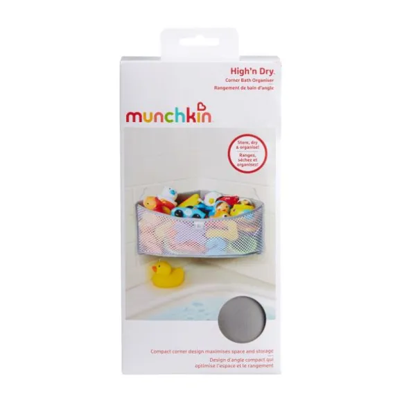 Munchkin High 'N Dry Bath Organizer Grey