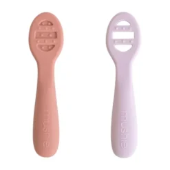 Mushie Baby Lepels - Rose/Soft Lilac