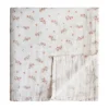 Mushie - Swaddle - Pink Flowers