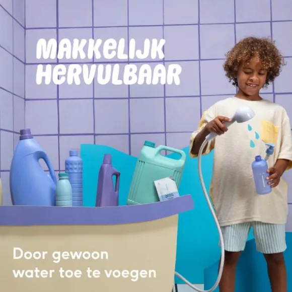 Naïf Pump Bottle + Wash Gel Navulpoeder