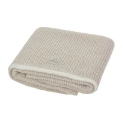 Nanami Junior Deken - Double Rib Knit - 100 x 150 cm - Beige