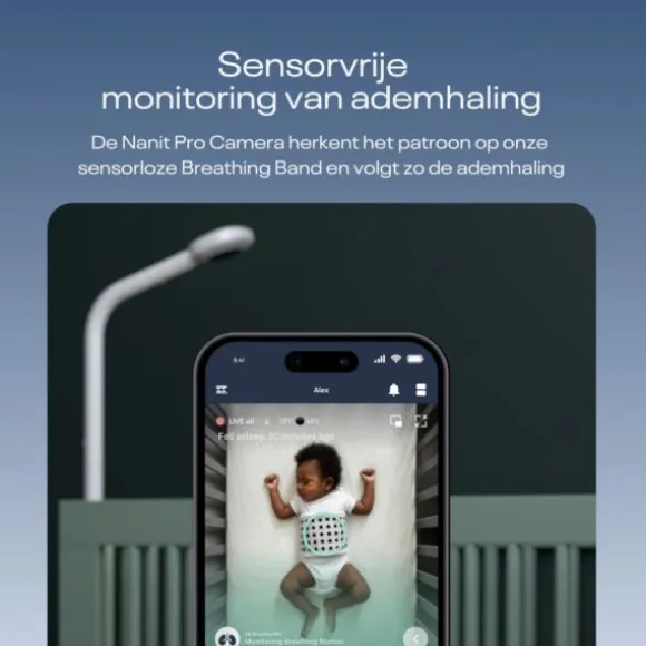 Nanit Breathing Band™ - Voor Pro Camera - Maat M