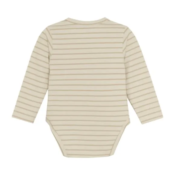 Noppies Navi Overslagromper - Stripe - Maat 44 - Offwhite