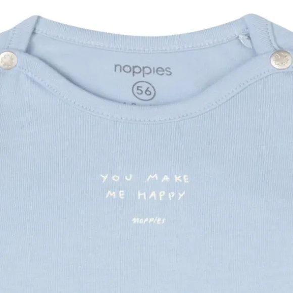 Noppies Neisse Lange Mouwen T-shirt - Blue Fog - Mt. 44