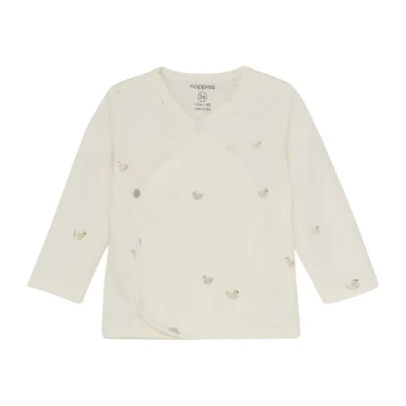 Noppies Nour Overslagshirt - Animals Pattern - Maat 44 - Offwhite