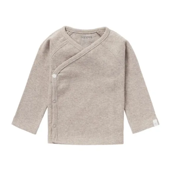 Noppies Rib Nanyuki Shirt Taupe Melange Mt. 50