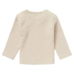 Noppies Rib Natal T-shirt Lange Mouwen Oatmeal Mt. 44