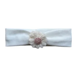 Ootje Kadootje Babyhaarband Vilten Bloem - Ivoor