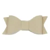 Ootje Kadootje Leatherlook Strikje Haarclip Beige