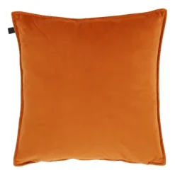 Overseas Middlestitch Kussen - 60 x 60 cm– Velours – Beige