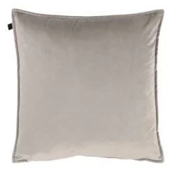 Overseas Middlestitch Kussen - 60 x 60 cm– Velours – Beige
