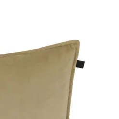 Overseas Middlestitch Kussen- 45 x 45 cm - Velours – Off White