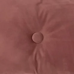 Overseas Velours Button Kussen - Rose Dust