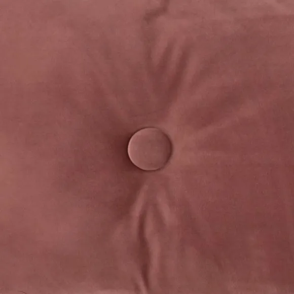 Overseas Velours Button Kussen - Rose Dust