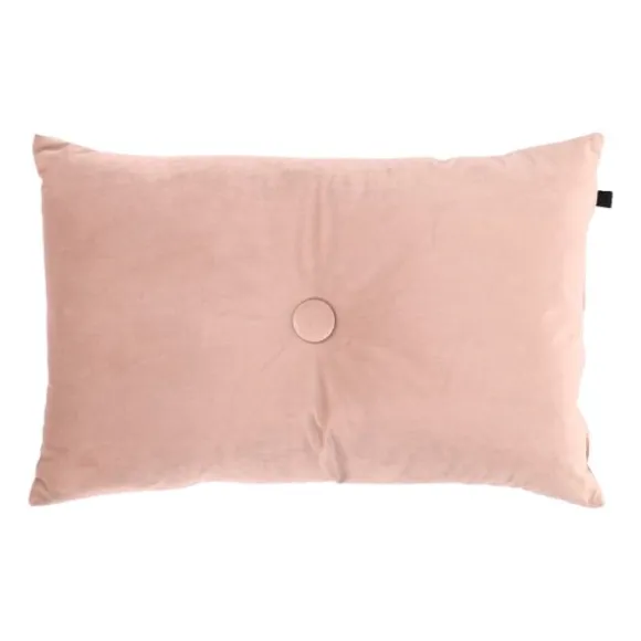 Overseas Velours Button Kussen - Rose Dust
