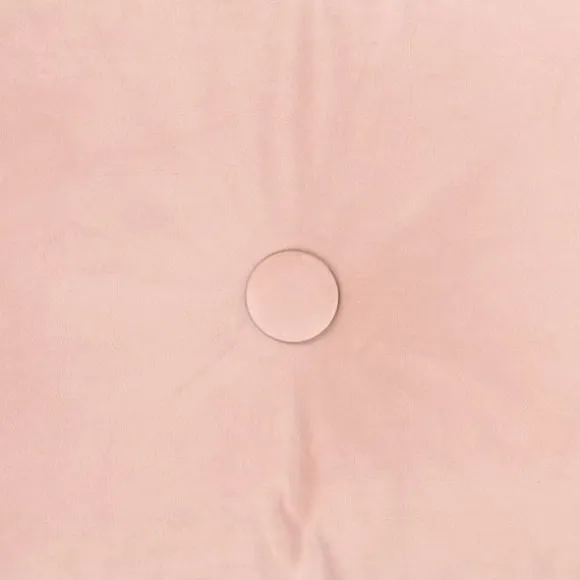 Overseas Velours Button Kussen - Rose Dust