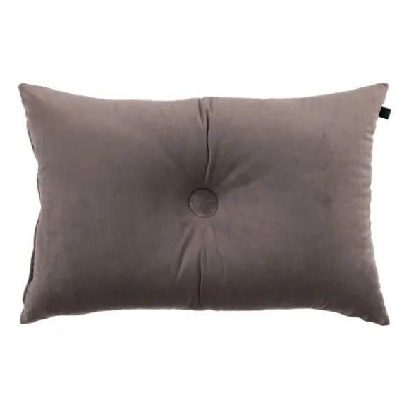 Overseas Velours Button Kussen - Rose Dust