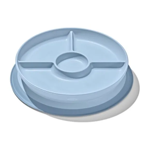 Oxo Tot Stick & Stay Bord met 3 vakjes - Blossom