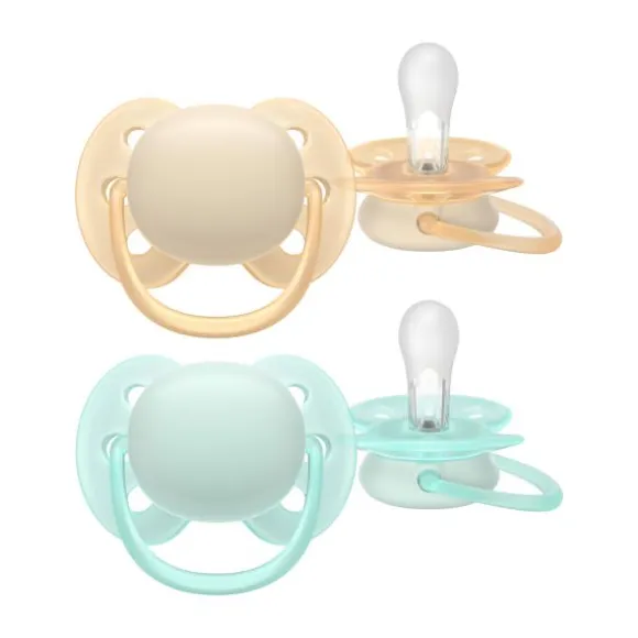 Philips Avent Ultra Soft Fopspeen - 0-6 Mnd - 2 Stuks - Plant-based
