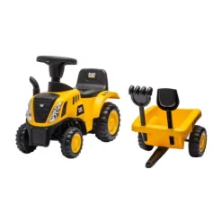 Puck CAT Tractor Loopauto met Aanhanger