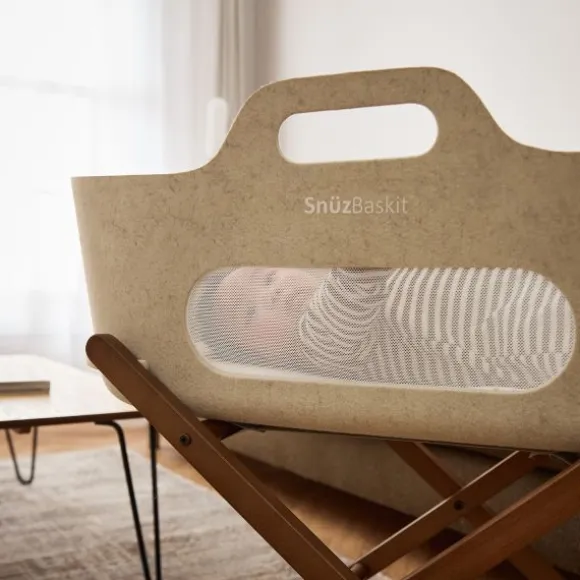 Snuz SnüzBaskit Moses Basket + Stand Set - Dove/Light Grey/Grey