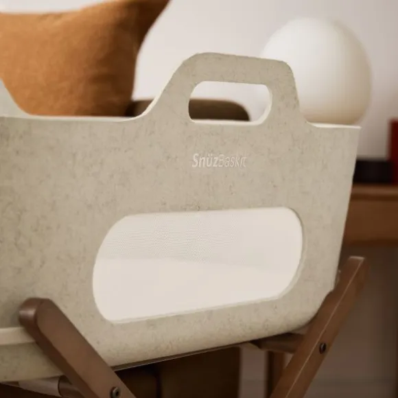 Snuz SnüzBaskit Moses Basket + Stand Set - Dove/Light Grey/Grey